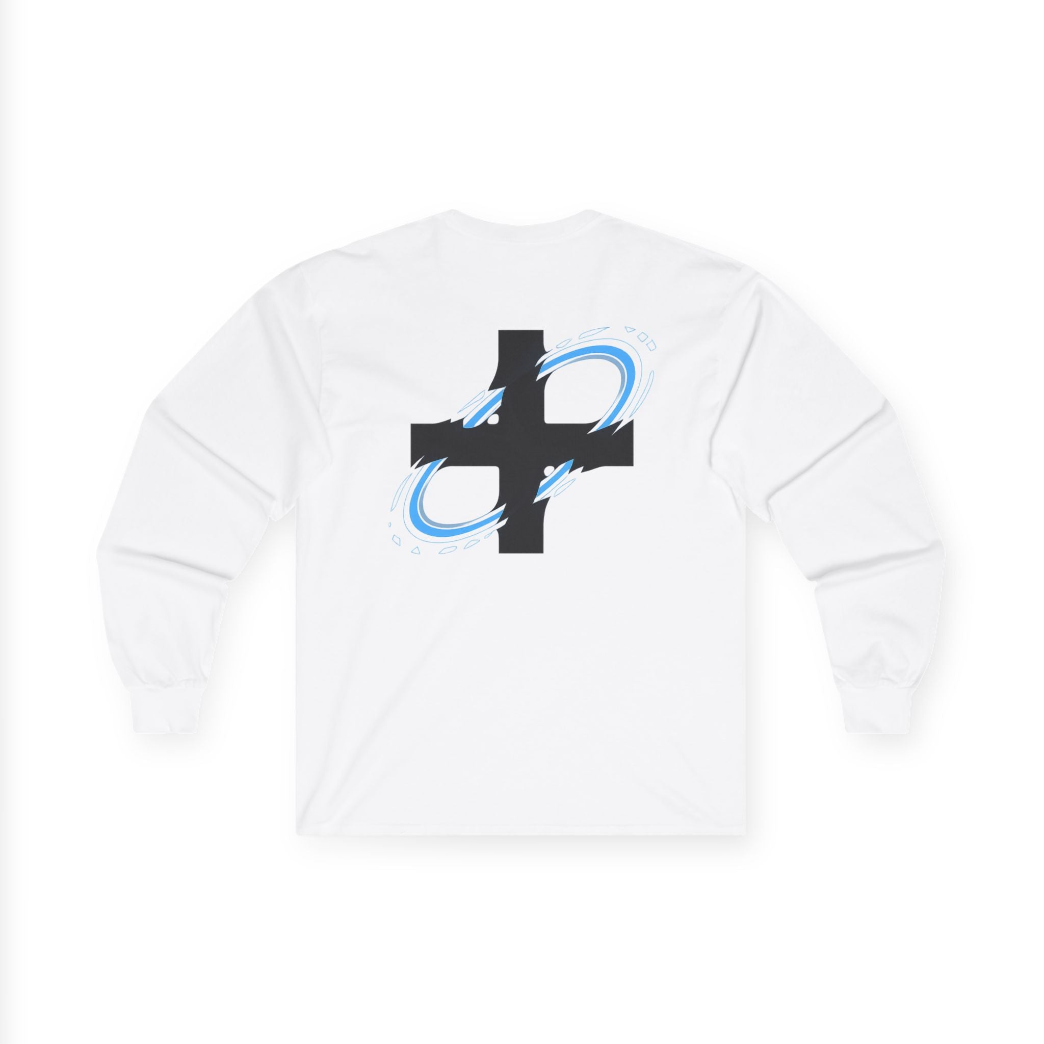 Minimalist Cross Emblem Long Sleeve Tee — Black & Gold Target Logo