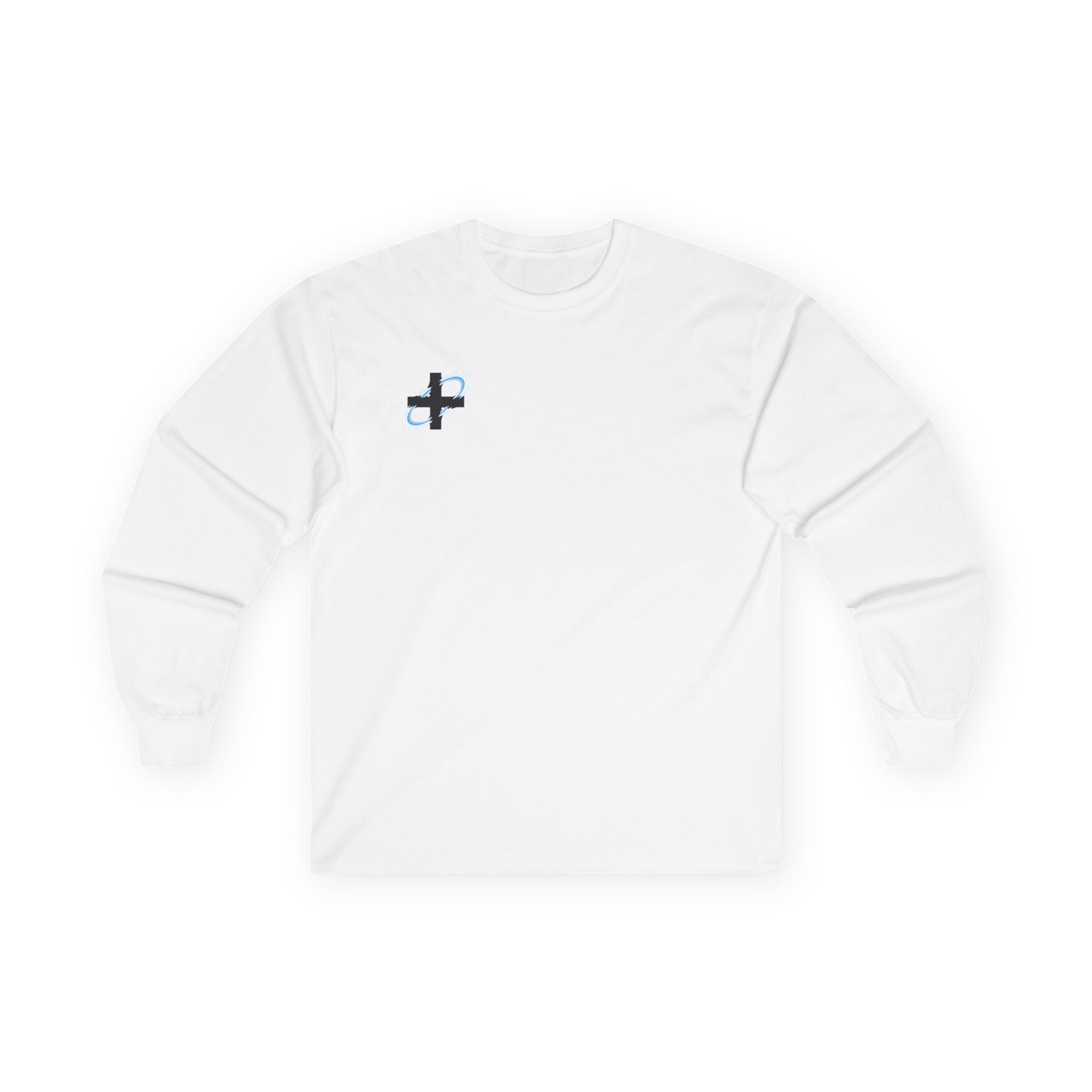 Minimalist Cross Emblem Long Sleeve Tee — Black & Gold Target Logo