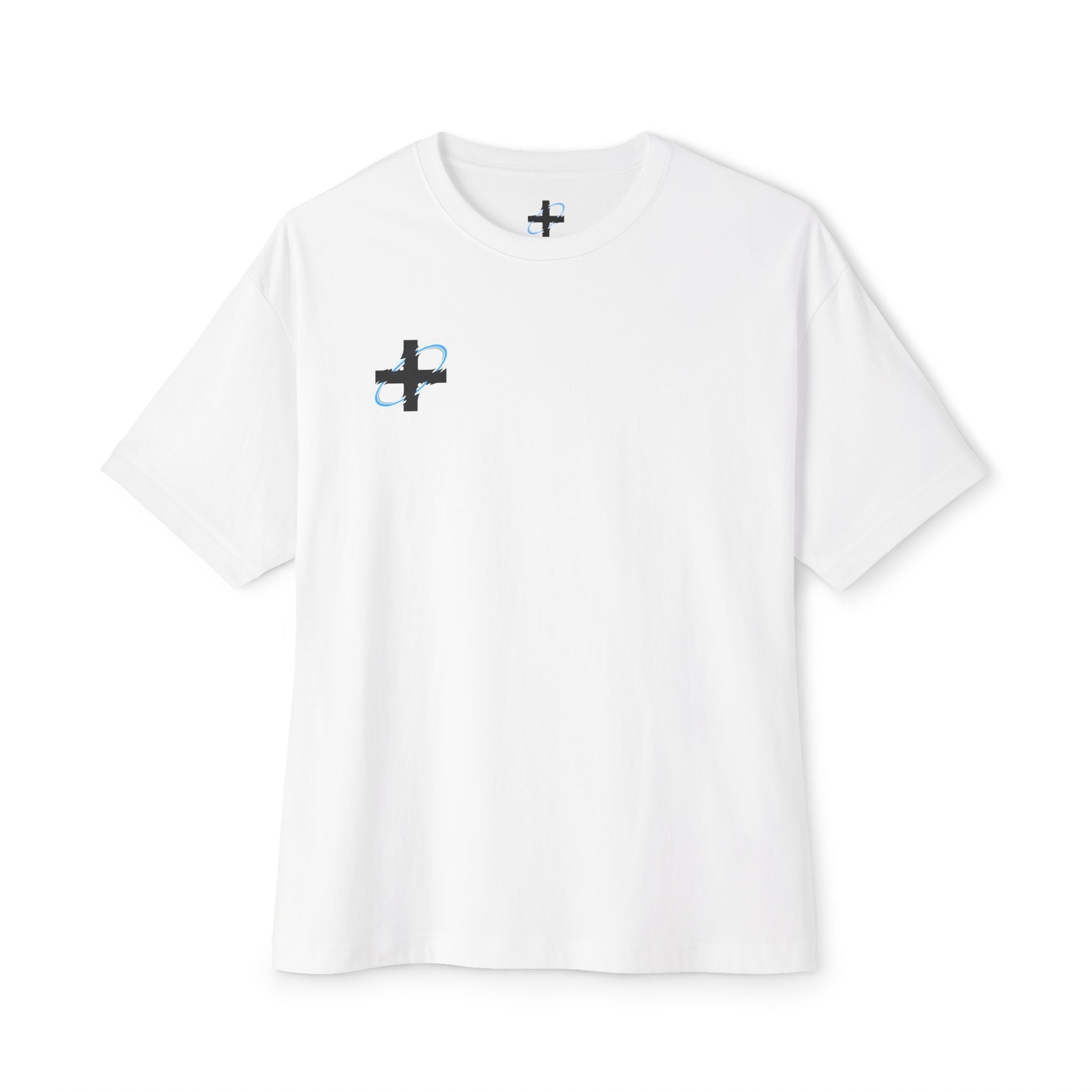 Wanderlust Halo Tee — Golden Angel Wings Graphic Boxy T-Shirt