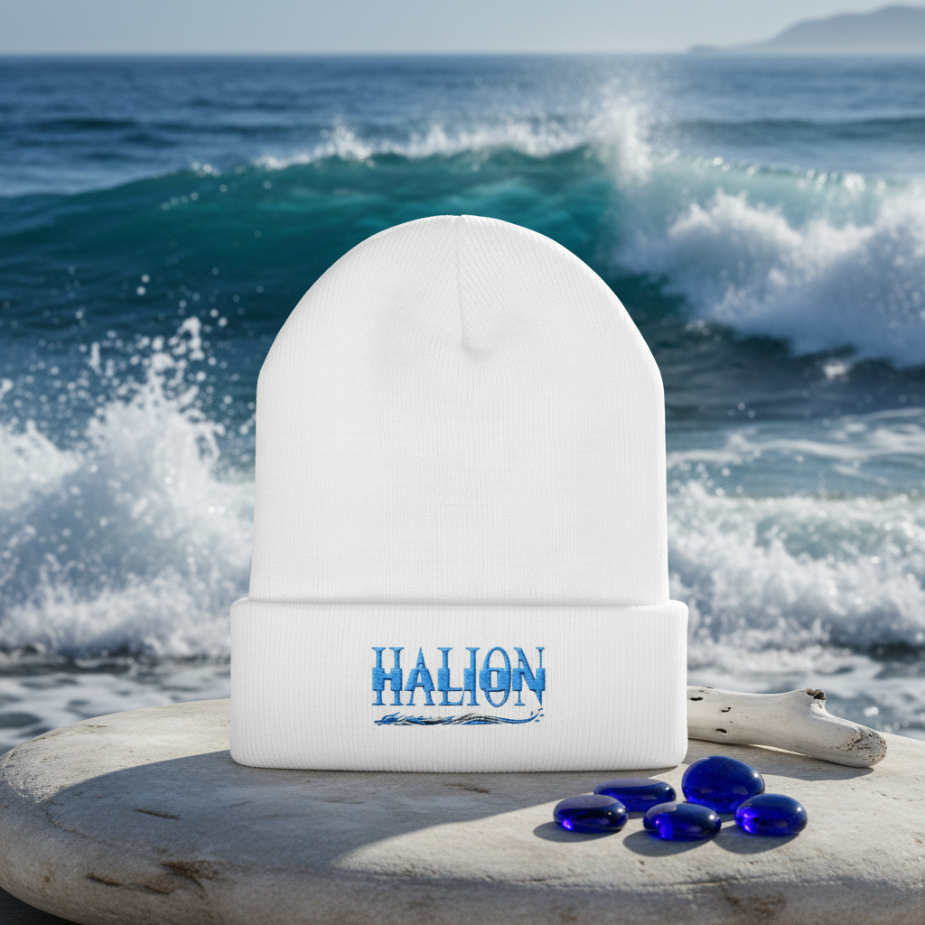 HALION APEX Beanie with ocean background